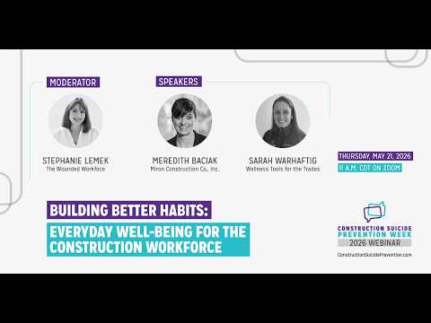 Building better habits: Everyday well-being for the construction workforce